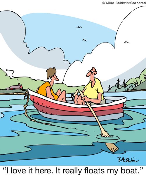 'I love it here. It really floats my boat.'