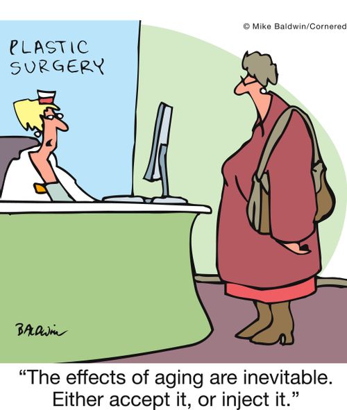 'The effects of aging are inevitable. Either accept it, or inject it.'