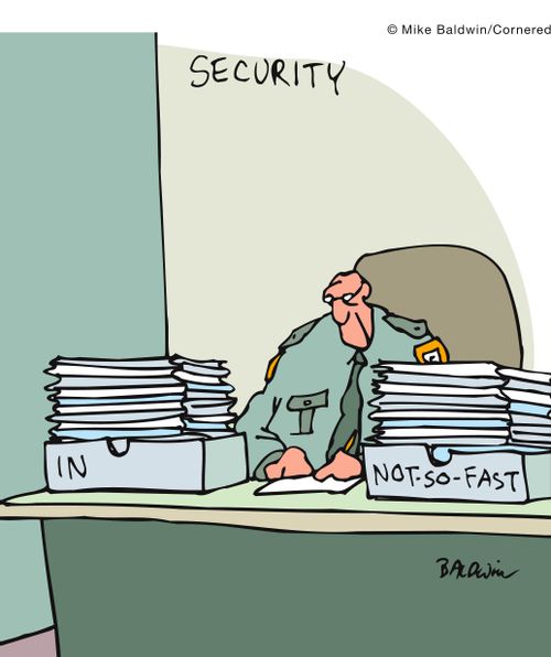 Security: In and Not So Fast.