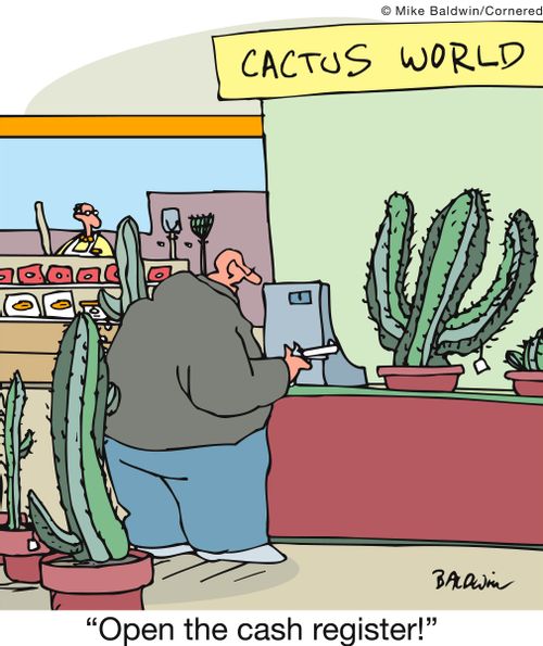 'Open the cash register!'