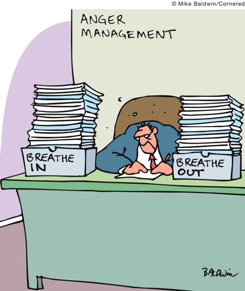 Anger Management: Breathe in and Breathe out.
