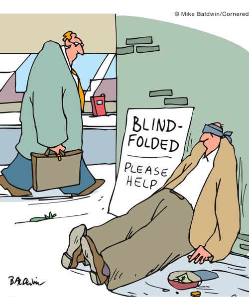 Blind folded - Please Help.
