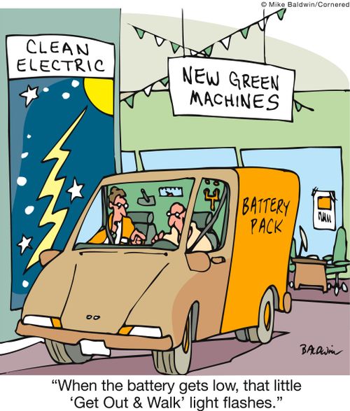 'When the battery gets low, that little ‘Get Out & Walk' light flashes.' 