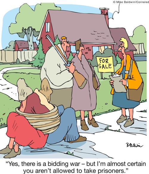 'Yes, there is a bidding war - but I'm almost certain you aren't allowed to take prisoners.'