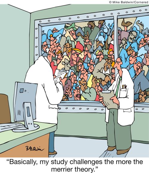 'Basically, my study challenges the more the merrier theory.'