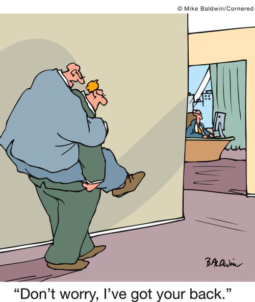 'Don't worry, I've got your back.'