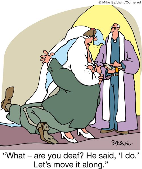 'What - are you deaf? He said, ‘I do.' Let's move it along.'