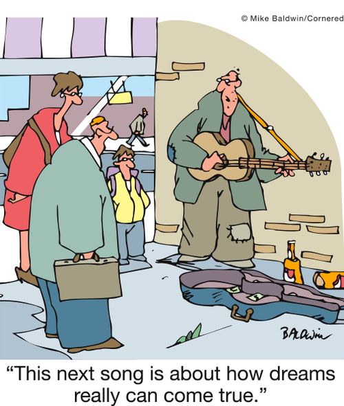 'This next song is about how dreams really can come true.'
