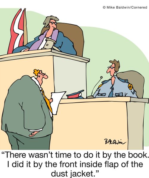 'There wasn't time to do it by the book. I did it by the front inside flap of the  dust jacket.'