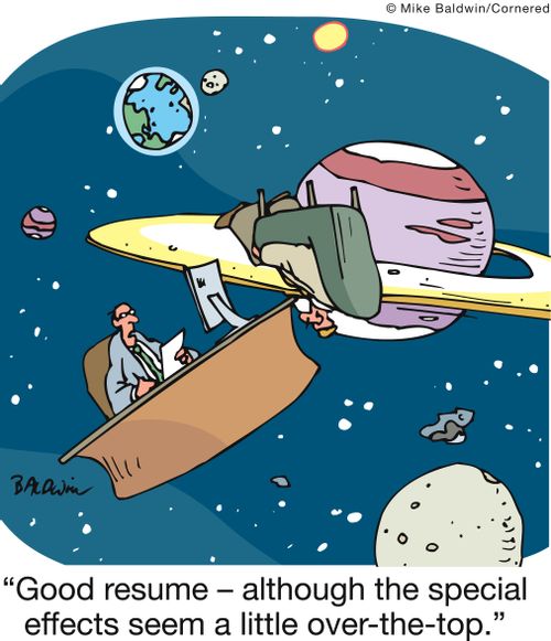 'Good resume - although the special effects seem a little over-the-top.' 