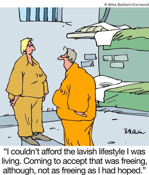 'I couldn't afford the lavish lifestyle I was living. Coming to accept that was freeing, although, not as freeing as I had hoped.'