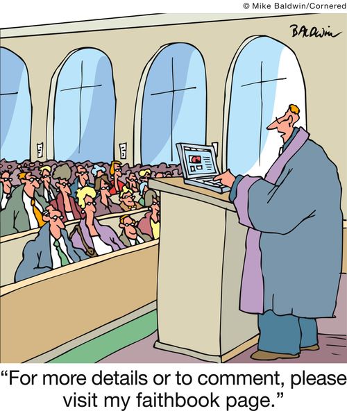 'For more details or to comment, please visit my faithbook page.'