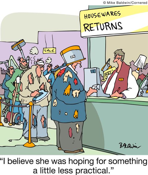 'I believe she was hoping for something a little less practical.'