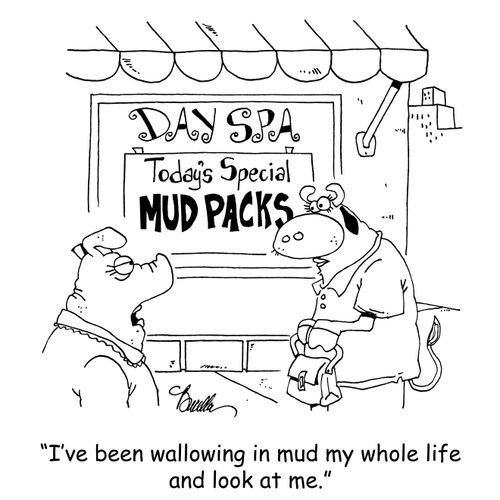 'I've been wallowing in mud my whole life and look at me.'