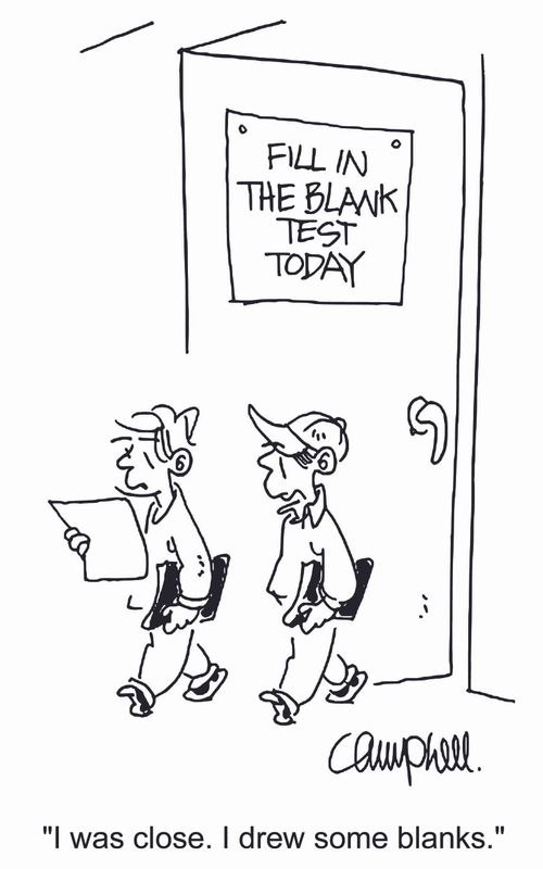 'I was close. I drew some blanks.'