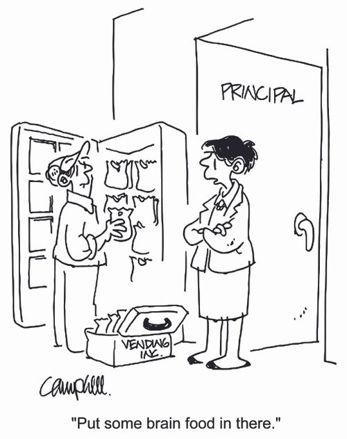 'Put some brain food in there.'