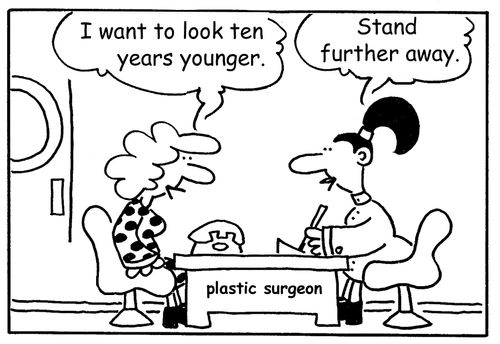 'I want to look ten years younger.'