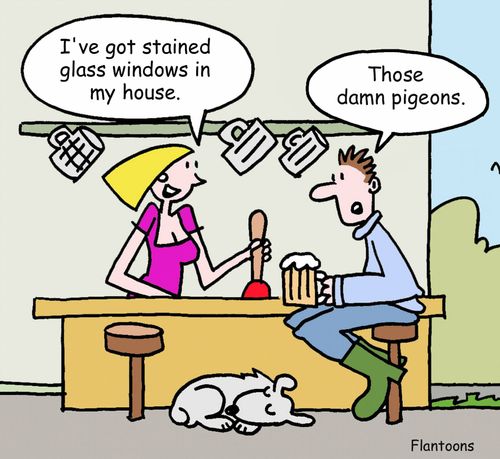 'I've got stained glass windows in my house.'