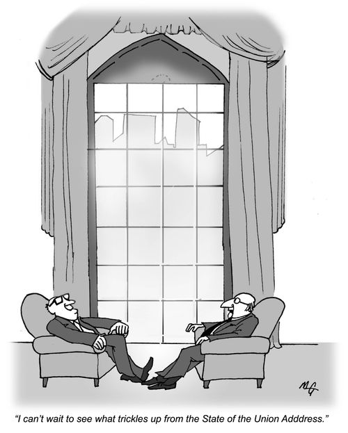 'I can't wait to see what trickles up from the State of the Union Address.'