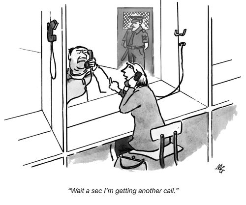 'Wait a sec. I'm getting another call.'