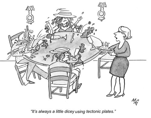 'It's always a little dicey using tectonic plates.'