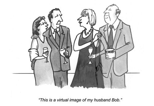 'This is a virtual image of my husband Bob.'