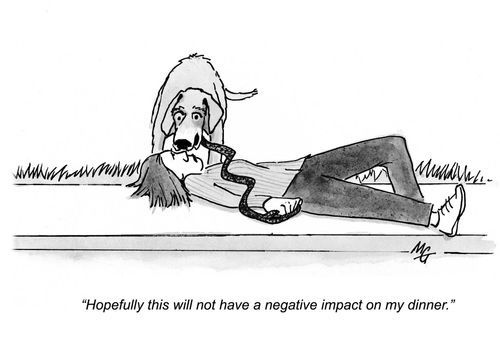'Hopefully this will not have a negative impact on my dinner.'