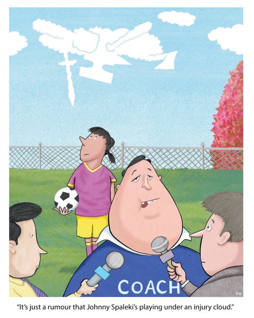 'It's just a rumour that Johnny Spaleki's playing under an injury cloud.'