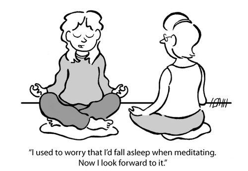 'I used to worry that I'd fall asleep meditating. Now I look forward to it.'
