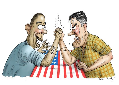 Romney vs Obama.
