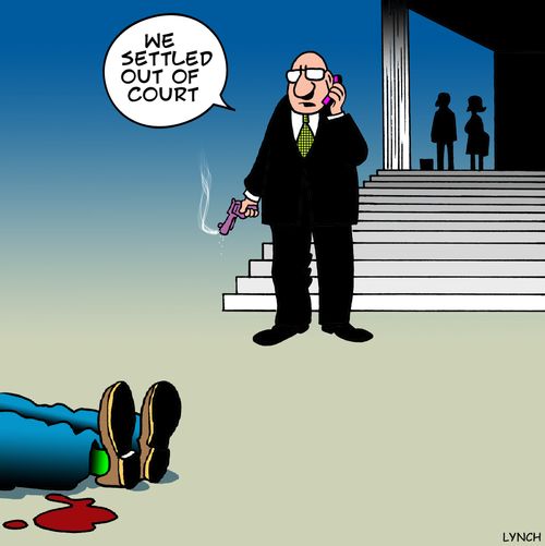 'We settled out of court.'