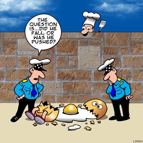 'The question is. . . did he fall or was he pushed?'