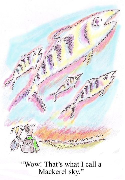 'Wow! That's what I call a Mackerel sky.'