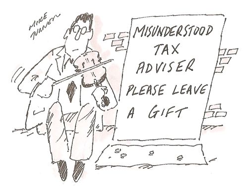 Misunderstood Tax Adviser: Please Leave a Gift.