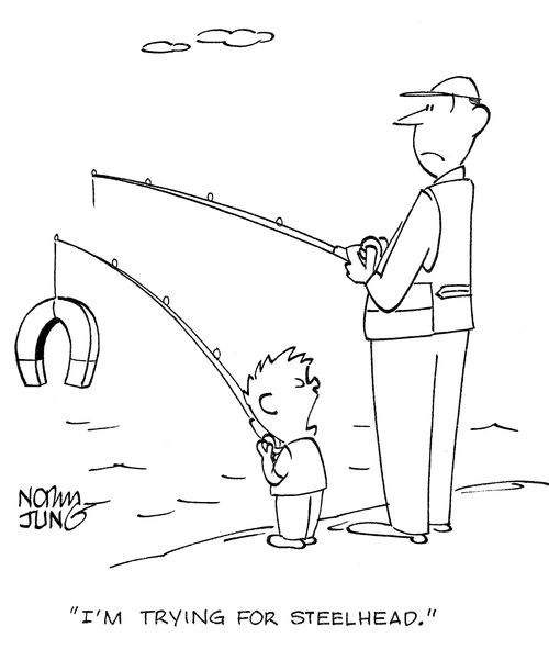 'I'm trying for steelhead.'