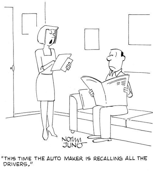 'This time the auto maker is recalling all the drivers.'