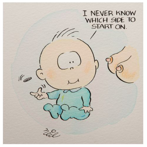 'I never know which side to start on.'