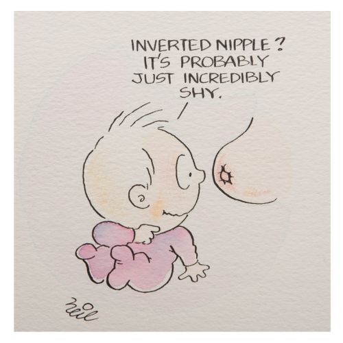 'Inverted nipple? It's probably just incredibly shy.'