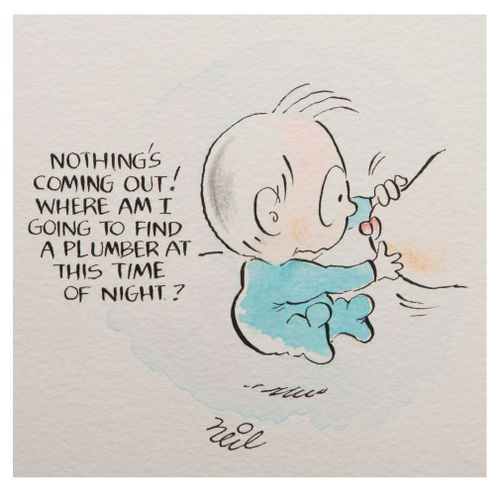'Nothing's coming out! Where am I going to find a plumber at this time of night?'