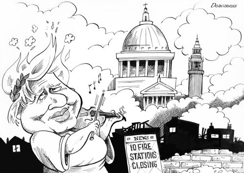 Boris Johnson closing 10 London fire stations