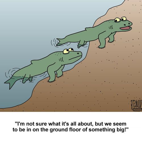 'I'm not sure what it's all about, but we seem to be in on the ground floor of something big!'