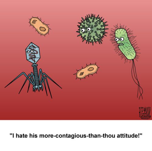 'I hate his more-contagious-than-thou attitude!'