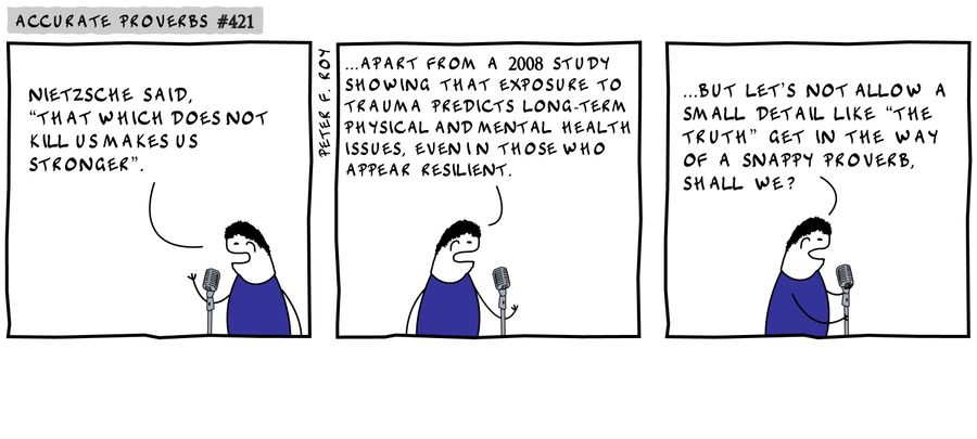 Twisted Peel reads Nietzsche.