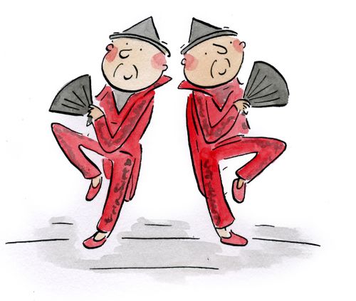Chinese dancers
