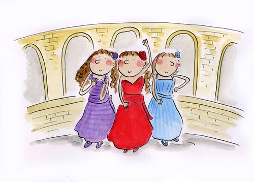 Three spanish girls