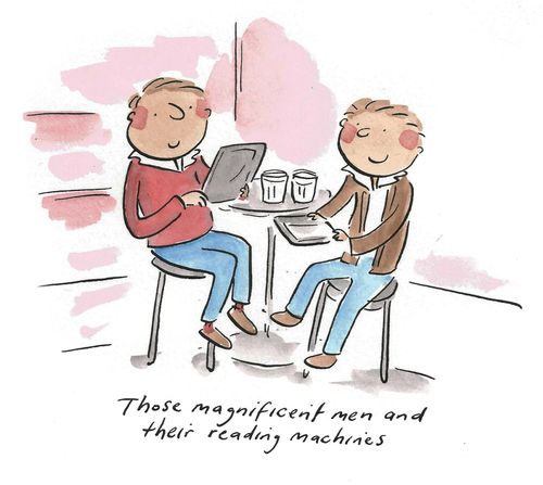 Those magnificent men and their reading machines.