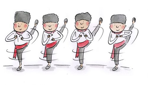 Cossack dancers