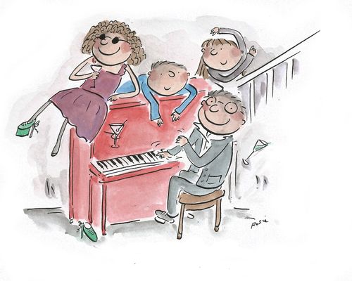Around the piano