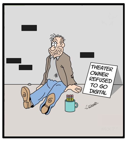 Theater Owner Who Refused To Convert To Digital Projection.