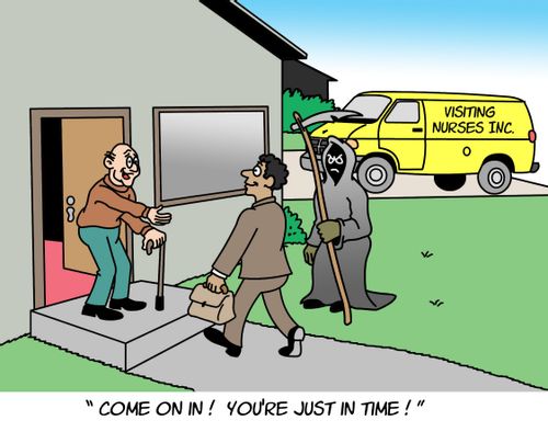 'Come on in! You're just in time!'